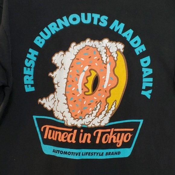 FRESH BURNOUTS OUT MADE DAILY TUNED IN TOKYO T-Shirt size M - Picture 2 of 13